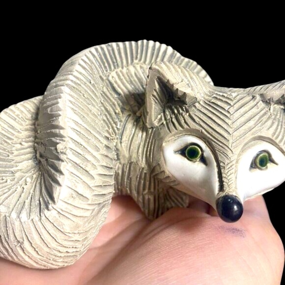 Vintage Artesania Rinconada Grey Fox - Signed
